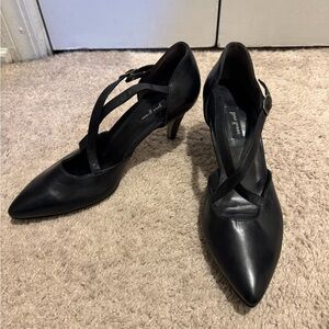Paul Green Black Strappy Heels